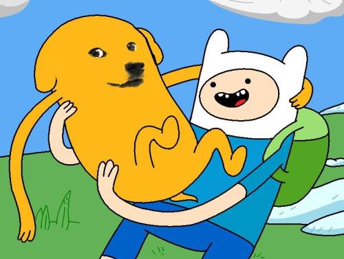 shibe-doge: jake the doge much adventure  wow such friends very cartoon