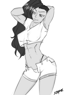 inuyuru2:  Laura Matsuda doodle