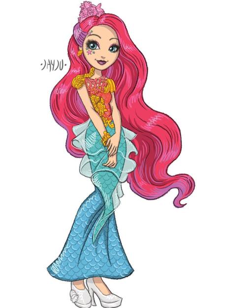 My Meeshell figure drawing I drew a year and a half ago. #jayju #everafterhigh #meeshellmermaid #dra