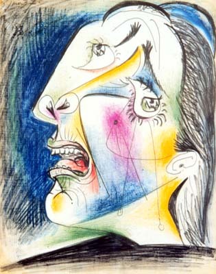 pablopicasso-art: Crying Woman 1937  Pablo Picasso