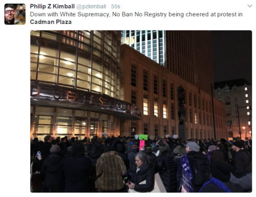 hellotailor:protesters now gathering outside the NYC court where the ACLU plans to argue against the