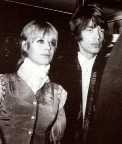 jumpinjackmick:  Mick Jagger and Marianne