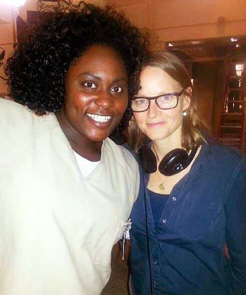 imaginaryhat:   Danielle Brooks with Jodie Foster, who directed the third episode