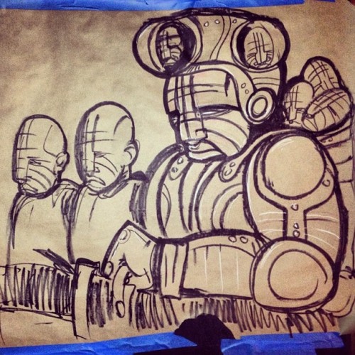 Los Bomberos - Live Art Going On Right Now