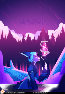 monsterbarf-art: A Dying Wish   How sad to see a wish fall.Song LinkIf you would like to have the full unwatermarked image at high resolution, go to my patreon!https://www.patreon.com/monsterbarf   