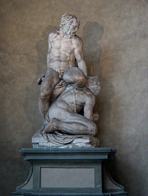 hadrian6: Samson and the Philistine. 16th.century. Pierino da Vinci. Italian 1529-1553. marble. http