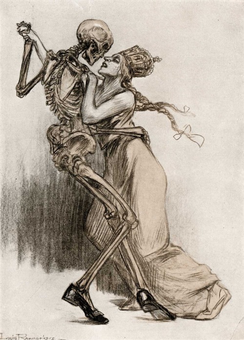 Editorial cartoon from the beginning of WWI.The German Tango: “From East to West and West to East, I