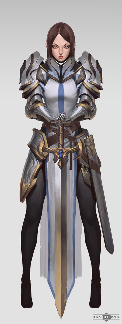 art-of-cg-girls:  Knight heavy armor by Banjiu E'vik 