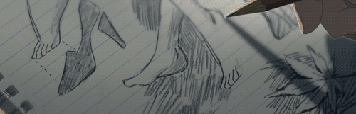 motherfuckinfox:Can you appreciate that this is an animated drawing of someone drawing and it’s fucking perfect.  I wish I had these skills