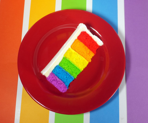 sweetoothgirl:  Rainbow Cake