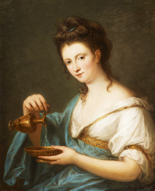 jaded-mandarin: Angelica Kauffmann. A Personification of Hebe, 18th Century.