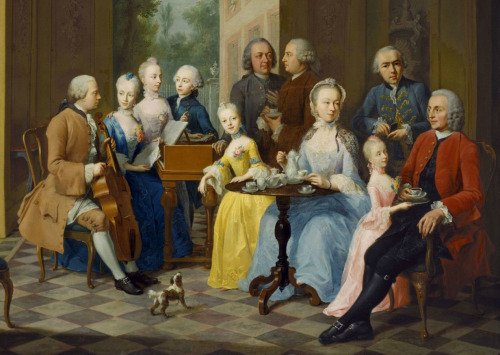 &ldquo;Familie Timmermann&rdquo; by, Johann Heinrich Tischbein the Elder, 1758