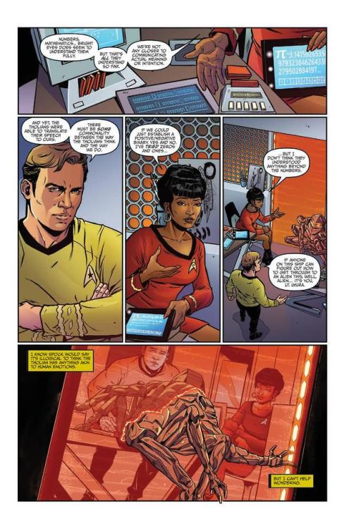 Covers and excerpt from this week&rsquo;s fifth issue of IDW&rsquo;s Star Trek Year Five comic. Plus