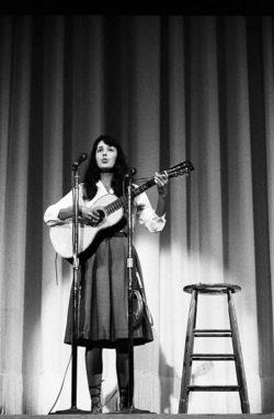 bobdylan-n-jonimitchell: Joan Baez and Bob Dylan both performing at Carnegie Hall at the dawn of their careers. (Left) Joan Baez at Carnegie Hall, October 1960.(Right) Bob Dylan at Carnegie Hall, September 1962. 