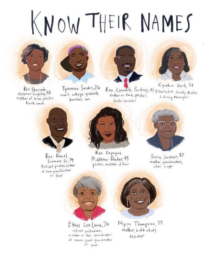 bossybroads: June 17 was the one-year anniversary of the Charleston Church shooting.