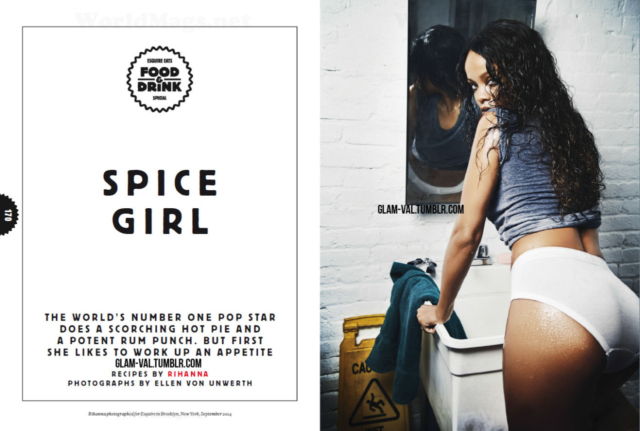 glam-val:  Spice Girl; Rihanna by Ellen von Unwerth for Esquire UK December 2014