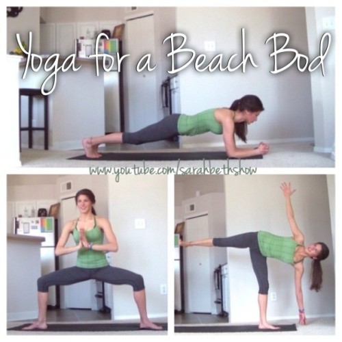 Screenshots from the latest Yoga for a Beach Bod video that is currently processing. Subscribe to my