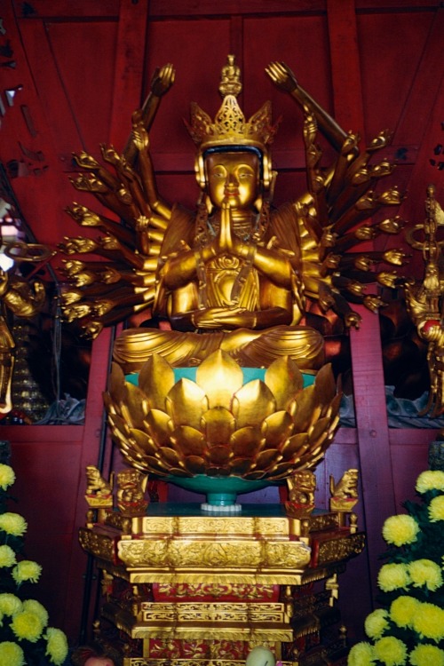 Buddha in Lotus, Chinese Buddhist Temple, Cameron Highlands, Malaysia, 2000.