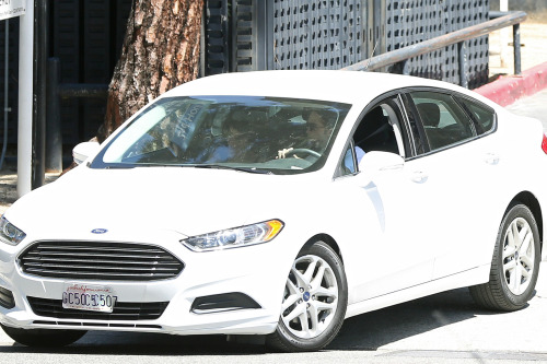 Rob and FKA Twigs leaving the Century City Medical Plaza earlier today. FKA was seen before the week