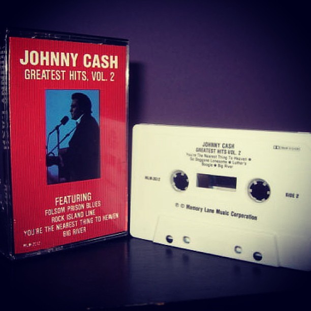 justcoolrecords:  Can’t pass up #themaninblack on any format #cassettetapes #cassettes