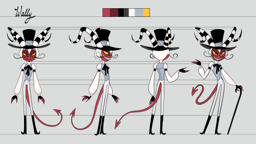 Kept forgetting to post it but here’s my final design/turnaround for Wally, as well as some de