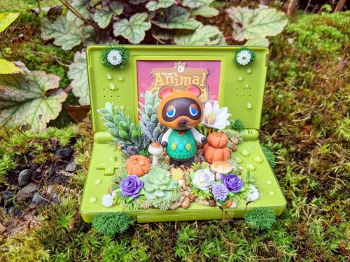 retrogamingblog2:Animal Crossing Nintendo DS Terrariums made by Winnie Sumida