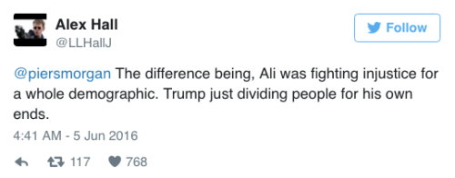 micdotcom:  Piers Morgan’s thoughts on Muhammad Ali’s history as a civil rights activist are predictably distasteful And after being sufficiently dragged on Twitter, Morgan attempted an apology. 