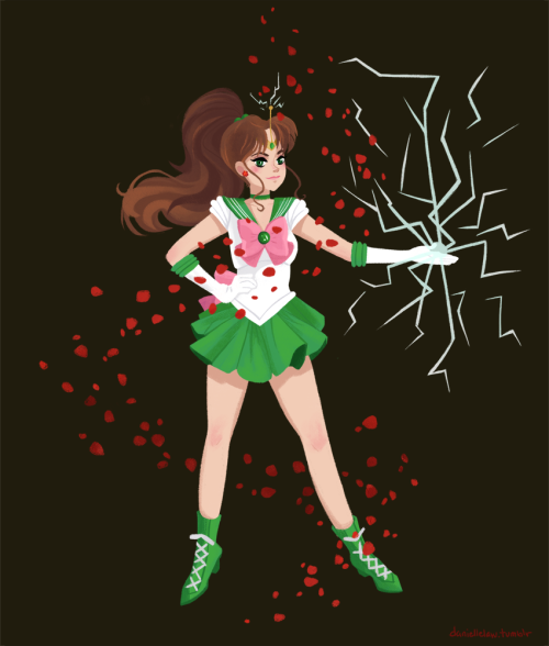 daniellelaw: Sailor Jupiter I did as a gift for a friend.  I’m always happy to do Sailor 