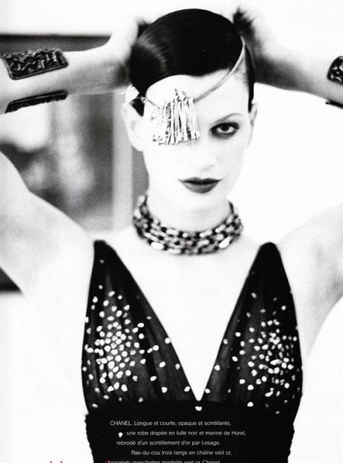 R.I.P. Karl Lagerfeld Kristen McMenamy by Ellen von UnwerthChanel Haute Couture Fall 1993