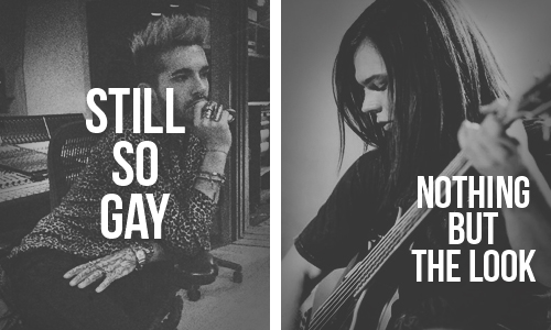 #those Tokio Hotel things: Judgments Gay: This is such a common judgment when you see a guy wearing 