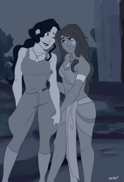 yakfrost:Korrasami Atlantis AU || 1 2 3 4 5yooooo ok so it’s been a while since I did one of these but my life got super busy! university, commissions, cosplay…the works.the crystal chamber scene is giving me trouble so here’s another one of my