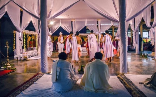 Kirtana at Govindaji temple, Imphal, Manipur