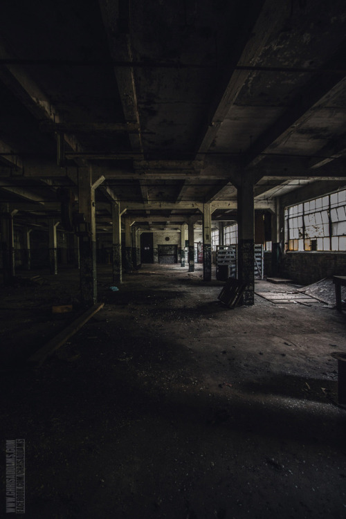 Inside the dark interior of the old mill in the remote river valley.Photography: @chrisaddamsWant to