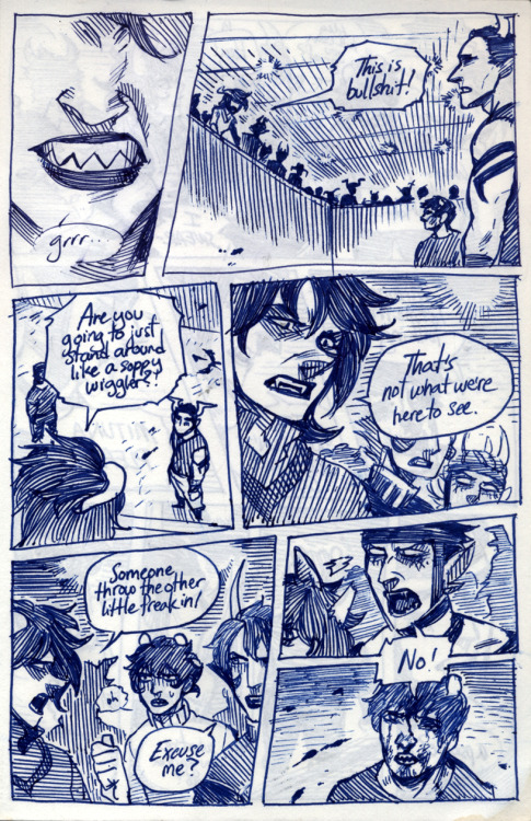 toastyhat: Pages 106-110 of No Red Sweaters.  I finally get to write a proper Signless speech! 