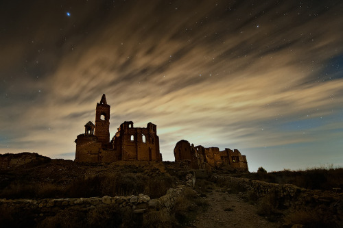 travelingcolors:The Ghost Town of Belchite | Spain (by David Martin Castán)Between August 24 