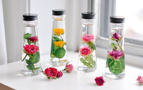 sosuperawesome: Bottled Preserved Flowers Sullis Garden on Etsy See our #Etsy or #Real Flower tags