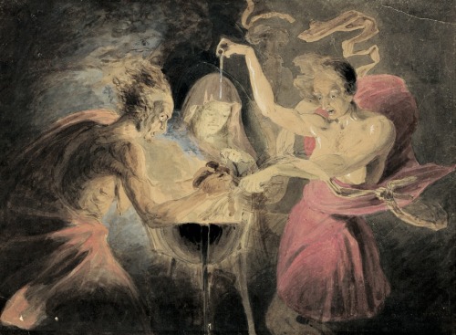 John Dowman, Witches from Macbeth, 1824.