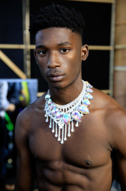 black-boys:   Harry Uzoka | Backstage at Ashish SS 15 