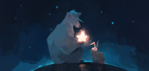 seventypercentethanol:mr polar bear and rabbit