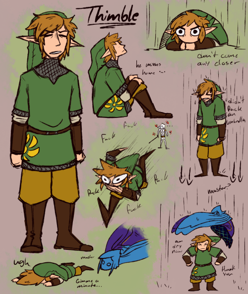 sabro-doodles:I started a Skyward Sword file and named our little sport Thimble and I love himI only knew him for a day, but I was die for Thimble #i love him