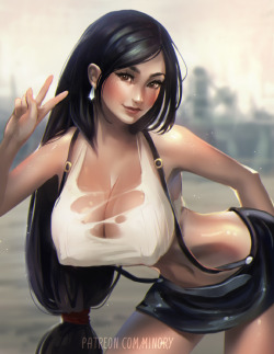 Minoryfox:   Tifa Lockhart From Fina Fantasy Vii! Character Requested By My Sweet