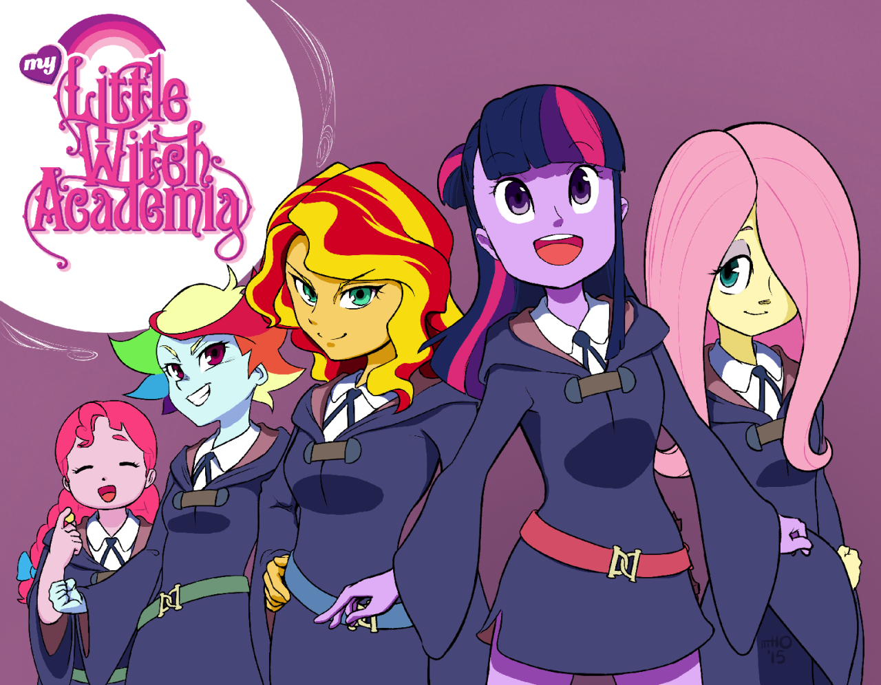 mt10:  My Little Witch Academia by empty-10  Not sure if this is pony girls in Little