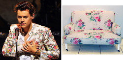 fogandtea: Should have been doing work, ended up doing this instead… Harry Styles suits as seating.  