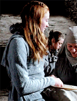 starksistersdaily:Sansa and Arya’s first