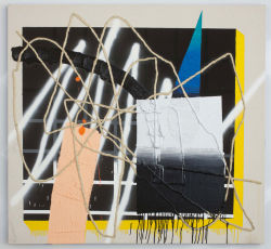 exasperated-viewer-on-air:  Trudy Benson - PAINT, 2012 acrylic enamel spray paint and oil on canvas 63 x 68 in