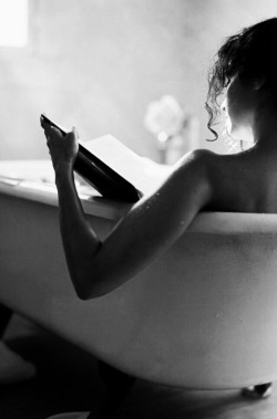 Reading in the tub