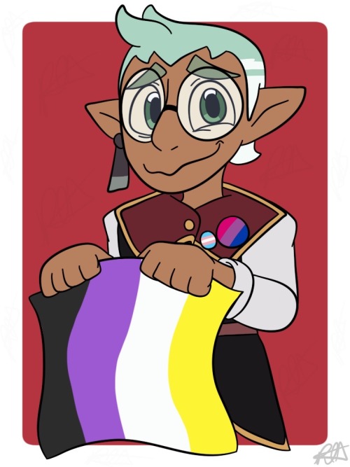 It's Everyone's Favorite Canon Non-binary Character, Raine! I Also Headcanon Them To Be Bisexual And