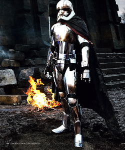 eljackinton:  starwarsvillains:  “First Order officer Captain Phasma (Gwendoline Christie) surveys the rubble following an attack. [X]”  