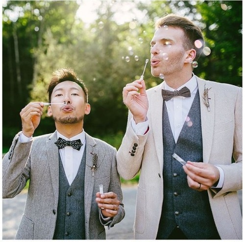 asianboysloveparadise:    International Gay Wedding: Lok Man & Guillaume Watch it here: https://youtu.be/bhljPp0CRCELok Man and Guillaume, the international couple living in Hongkong have been together for many years. They held their grand wedding