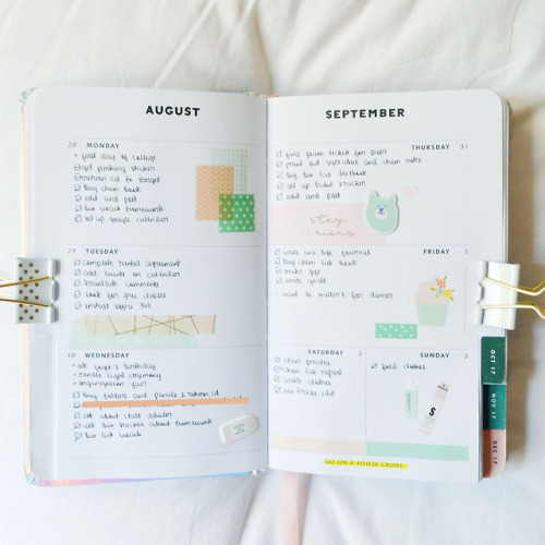 sootudying: Some of my favorite spreads from my old bando planner.